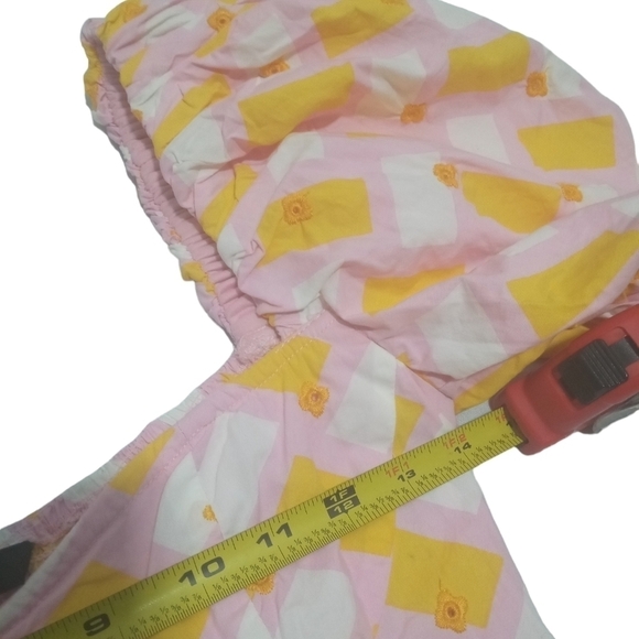 Zara Women's Floral Geometric Poplin Bodysuit with Puff Sleeves Sz Small - Picture 6 of 7